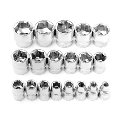 Drive Socket - 6 to 24mm/All Size-Set - Metric Hex Socket 3/8'' Drive 6 Point
