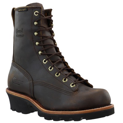 Pre-owned Chippewa Paladin Bay Apache 8 Inch Waterproof Soft Toe Work Mens Brown Work Saf