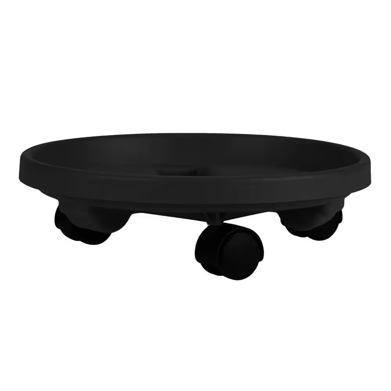 Bloem Plant Caddy 12 Inch Rolling Plant Stand With Wheels Black 75 Lb