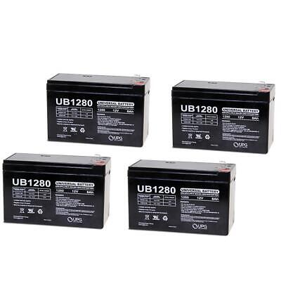 UPG 12V 8Ah SLA Battery Replacement for Avigo Extreme Electric Scooter - 4 Pack