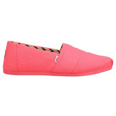 

Женские парусиновые слипоны розового цвета на плоской подошве TOMS Alpargata в стиле кэжуал 10018194T, Розовый, TOMS Alpargata Canvas Slip On