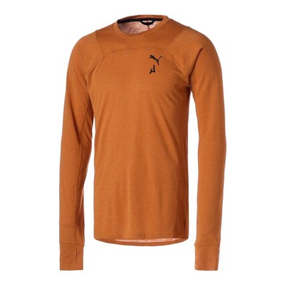

Puma Seasons Wool Crew Neck Long Sleeve Running Athletic TShirt Mens Size  Cas, Коричневый, Puma Seasons Wool Crew Neck Long Sleeve Running Athletic TShirt