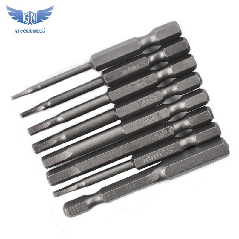 8 Piece Hex Head Allen Bit Set Quick Connect Shank Impact Driver Drill