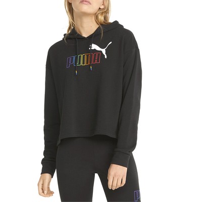 Puma Essentials Укороченный радужный пуловер с капюшоном, женская повседневная верхняя одежда размера XL