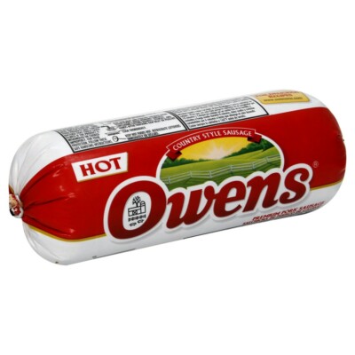 Owens Hot Pork Sausage 16 Oz (4 Pack)