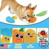 Dog Toys No Stuffing, 8 Pack Dog Squeaky Toy, Crinkle Plush Chew Toy for Small, Medium Breeds, Flat Stuffless Puppy Cute Durable Interactive Toys for Aggressive Chewers