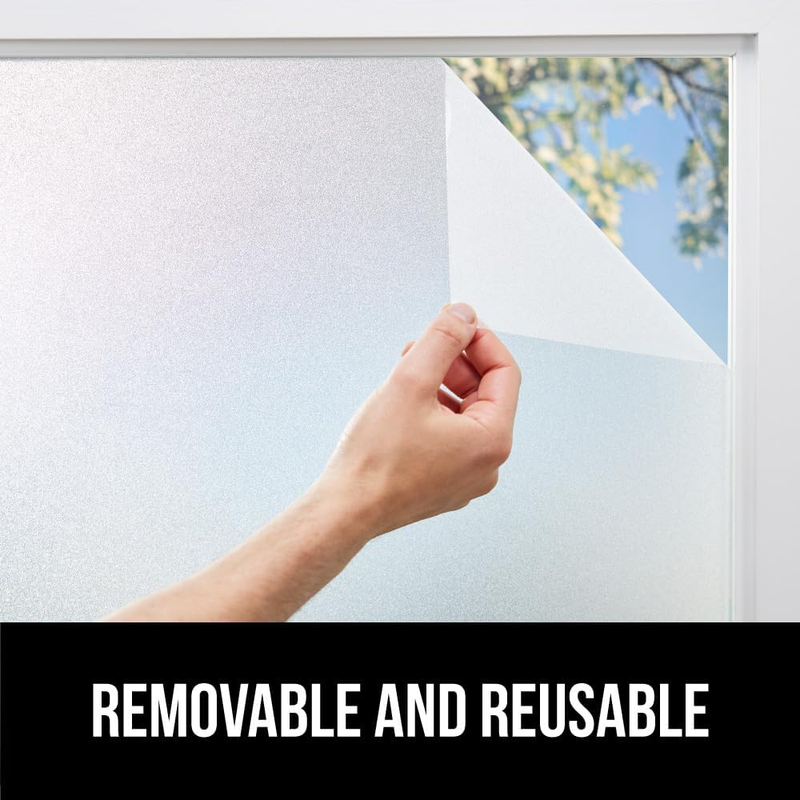 Gorilla Guard Two Way Sun Blocking Window Privacy Film, Strong Static Clings to