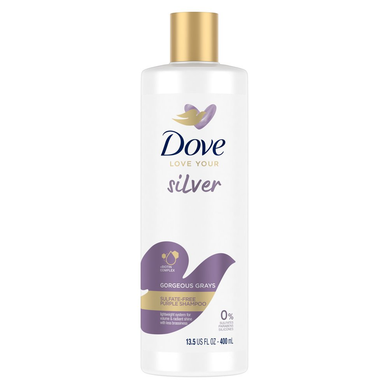 Dove Love Your Silver Purple Shampoo Gorgeous Grays, 13.5 Oz