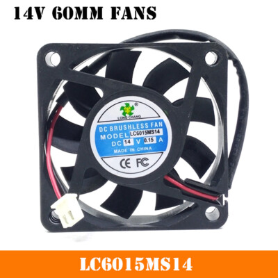 DC 14V 60mm 6cm Fans For LC6015MS14 DC14V 0.15A 6015 6CM 2-wire Cooling Fan