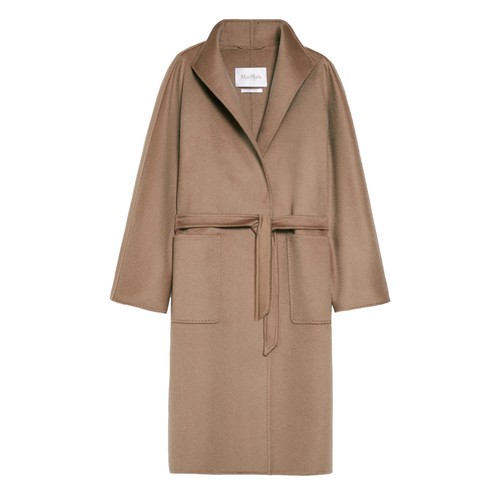 max mara madame tobacco MAX MARA Madame Icon Tobacco Brown Wool Long Coat New & Authentic