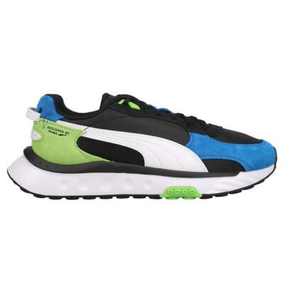 

Мужские черные кроссовки Puma Wild Rider Rollin Lace Up Повседневная обувь 381517-07, Черный, Puma Wild Rider Rollin' Lace Up