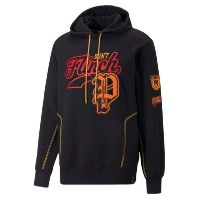 

Puma Dylan Graphic Pullover Hoodie Mens Size  Повседневная спортивная верхняя одежда 536208, Черный, Puma Dylan Graphic Pullover Hoodie