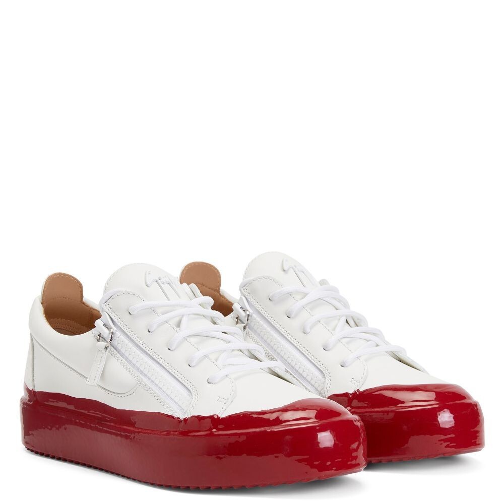Pre-owned Giuseppe Zanotti Sneakers - Red Frankie Match - Brand W/box - 7 Day Returns