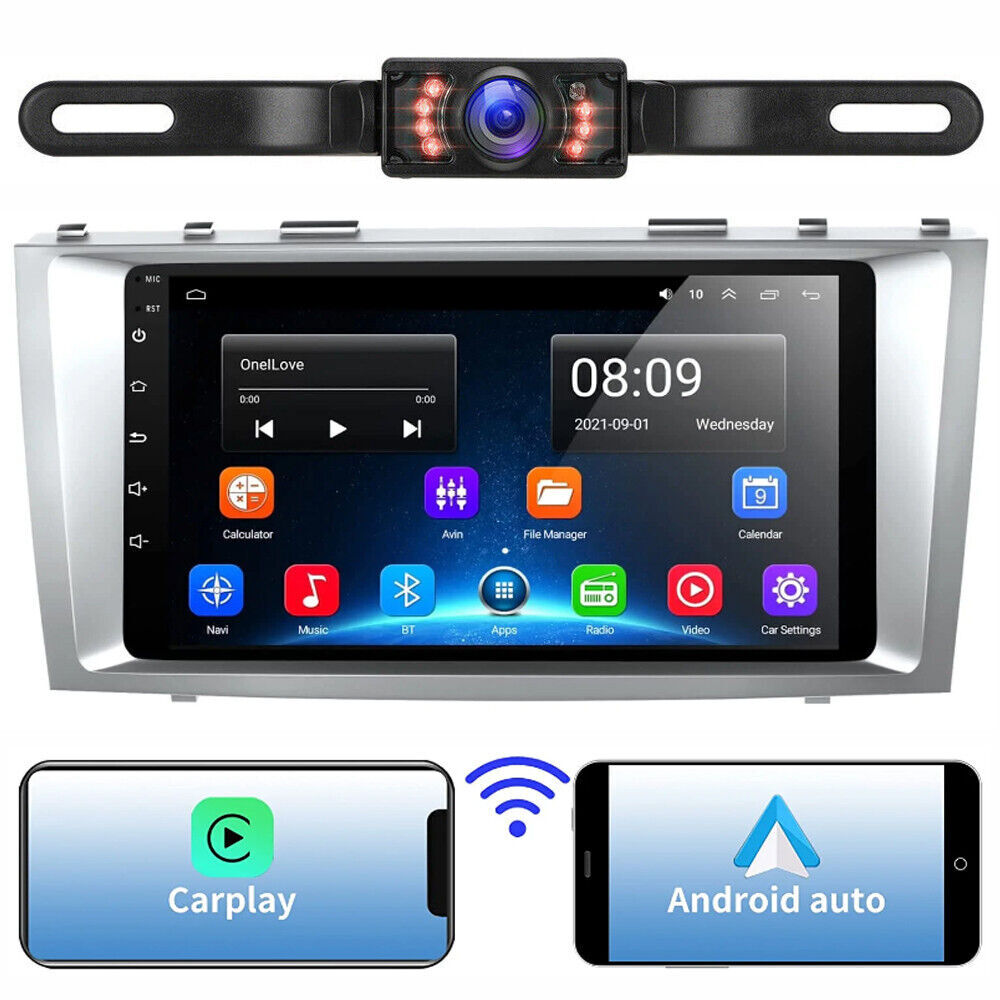 For TOYOTA CAMRY 2007-2011 JBL Android 12 CarPlay Car Stereo Radio GPS Navi WiFi