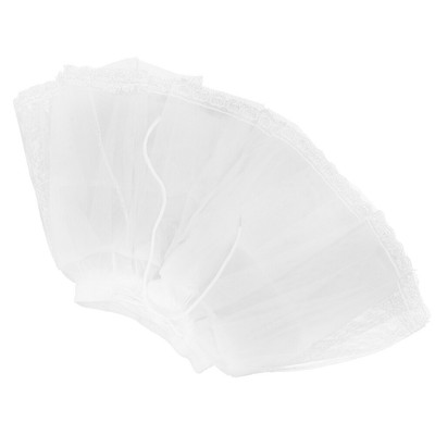  Mädchen-Petticoat-Unterrock, Spitzenrand-Krinoline-Rock, reifenloser Unterrock