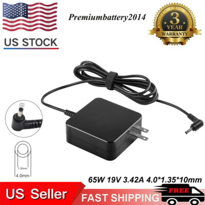 For Asus X540N 19V 3.42A 65W Laptop Power AC Adapter Charger 4.0*1.35*10mm
