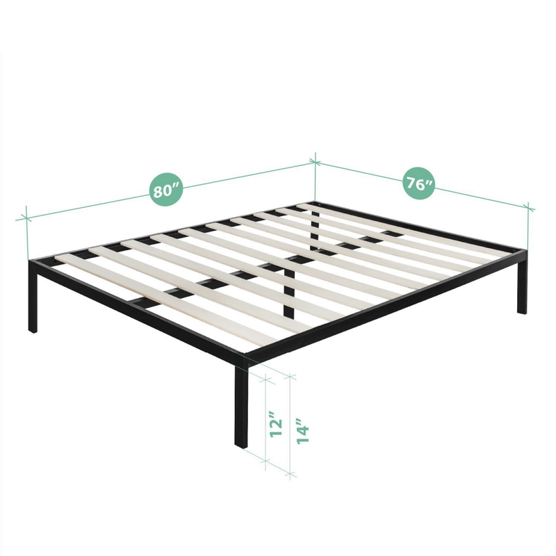 Zinus Modern Studio 14" Platform Metal Bed Frame/Mattress Foundation King Size