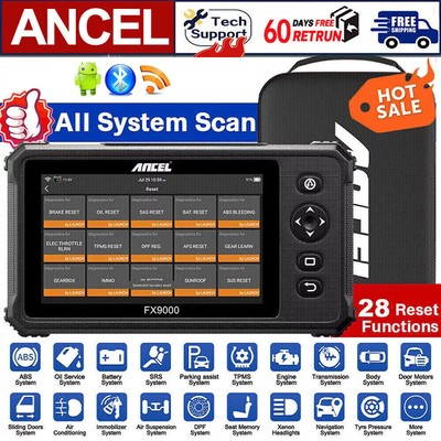 ANCEL FX9000 Auto Full System OBD2 Scanner Car Diagnostic Scan Tool TPMS DPF ABS