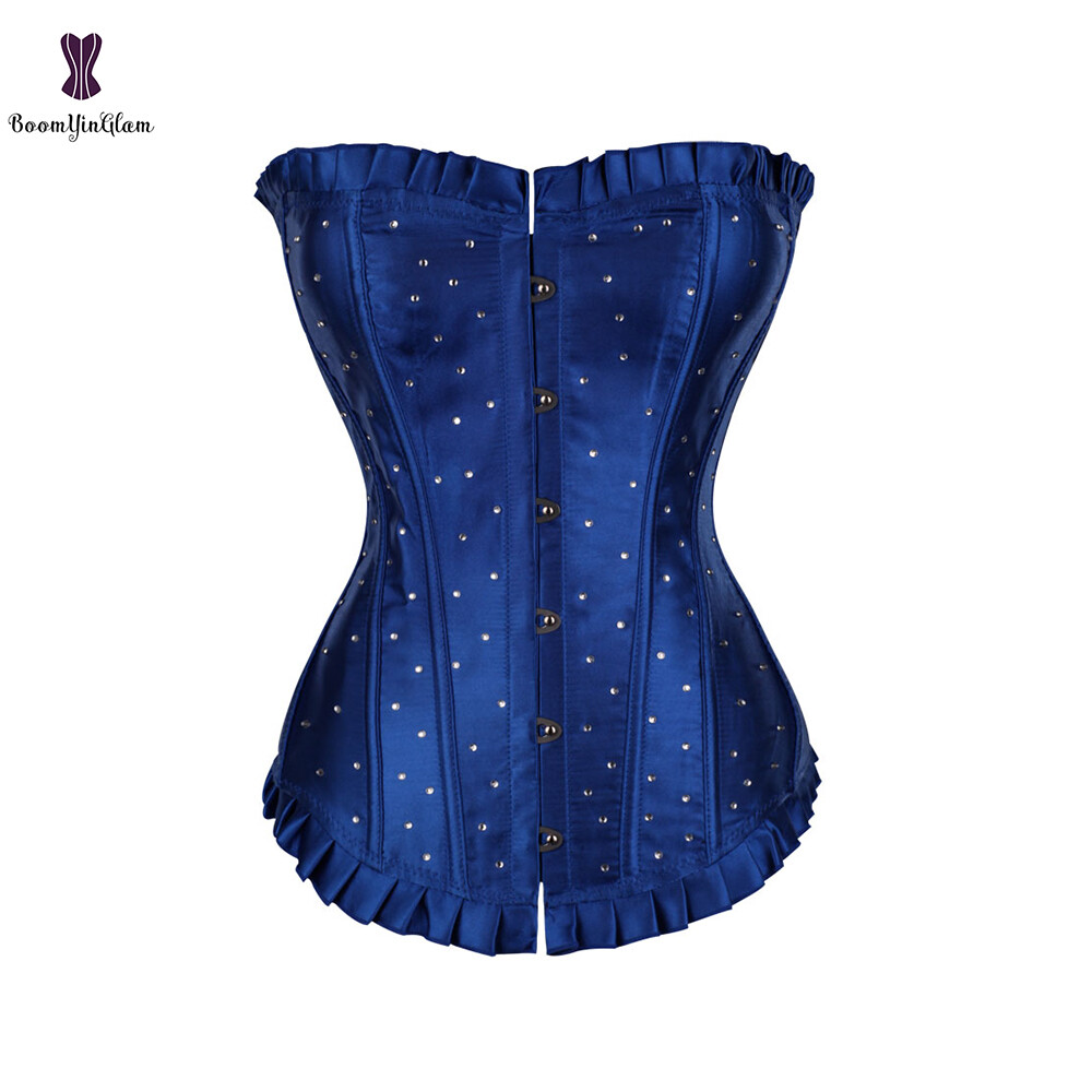 blue bustier top