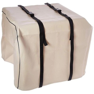 AC-Safe Air Conditioner Cover Small Exterior Heavy-Duty Vinyl in Beige/Bisque