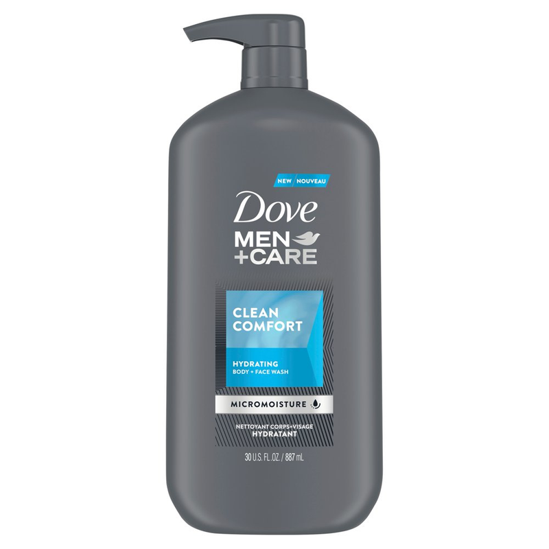 Dove Men+Care Body Wash and Face Wash Clean Comfort 30 Oz
