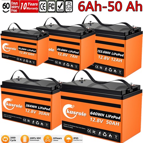12V 6-50AH LiFePO4 Deep Cycle Lithium Battery for OffGrid Solar System wholesale