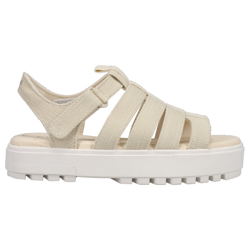 TOMS Fisherman Lug Platform  Womens Off White Casual Sandals