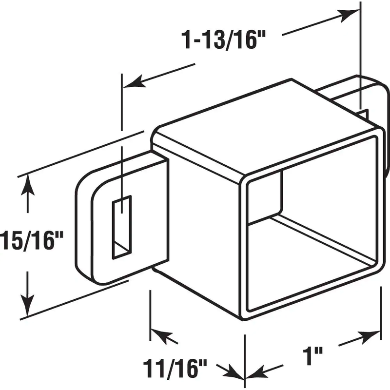 Nylon Drawer Track Back Plate (2-Pack)