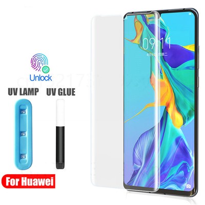 UV Tempered Glass film for huawei Mate 50 40 P50 pro Nova 10 9 Screen Protector