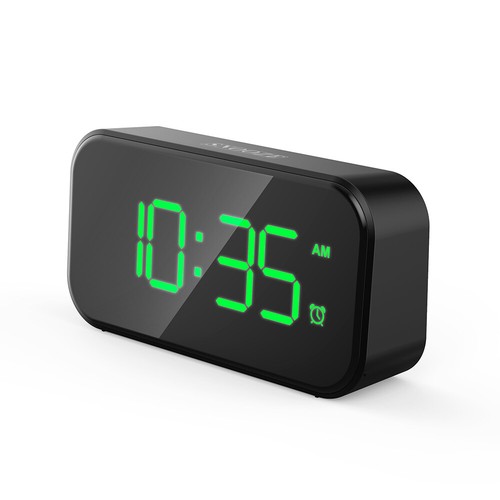 For Bedrooms Led Display 12/24h Snooze Mirror