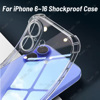 Clear Phone Case Cover For iPhone 16 15 14 13 12 11 XS X XR 8 7 6 Wholesale Lot
