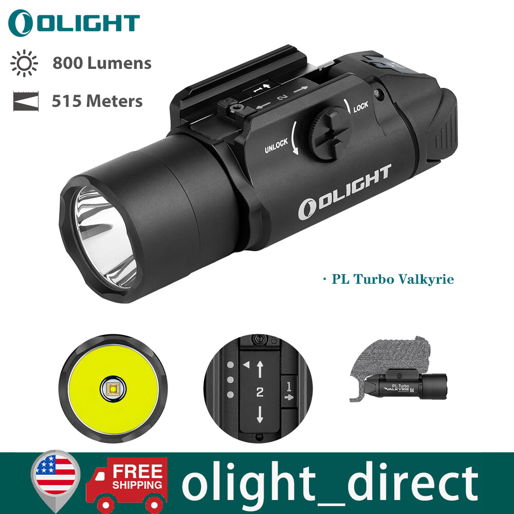 Olight PL Turbo Valkyrie Rail Mounted Light Weaponlight Tactical Light 800 Lumen