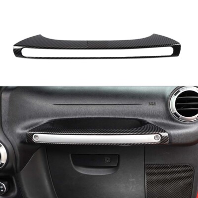 Carbon Fiber Copilot Grab Handle Cover Trim Passenger For Jeep Wrangler JK 11-18