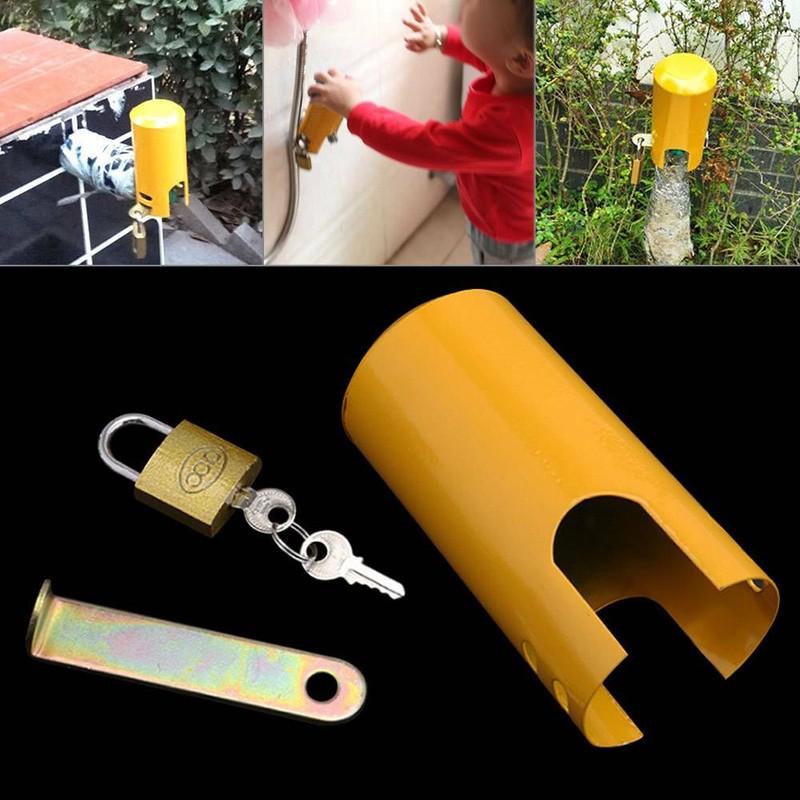 Garage Werkstatt Zapfhahn Ventil Vorhängeschloss Garten Wasserhahn