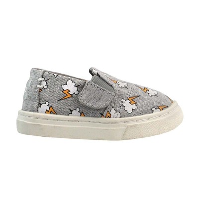 

TOMS Luca Slip On Kids Серые кроссовки для мальчиков Повседневная обувь 10011471, Grey, TOMS Luca Slip On Kids