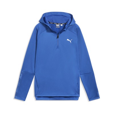 Пуловер с капюшоном и логотипом Puma Train Off Season Pwrfleece, мужская повседневная верхняя одежда синего цвета