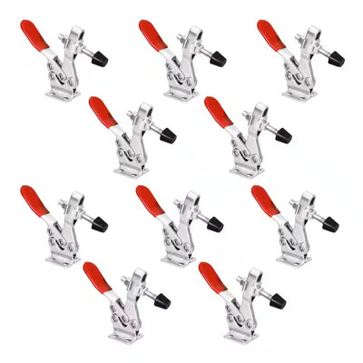 POWERTEC Toggle Clamp Quick Release 500 lbs Horizontal Woodworking Tool 10 Pack