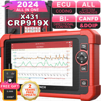 LAUNCH X431 CRP919X PRO Elite Bidirectional Car Diagnostic Scanner Key Coding BT