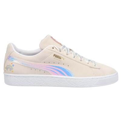 

Puma PolkaDot Man X Classic Suede Lace Up Mens Beige Sneakers Повседневная обувь 3895, Бежевый, Puma PolkaDot Man X Classic Suede Lace Up