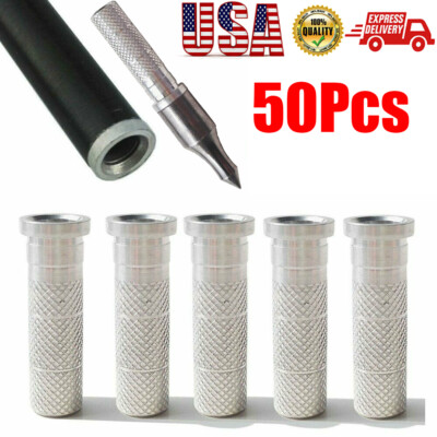 50Pcs Aluminum ID 6.2mm Carbon Shaft Arrow Insert Nock Thread Archery Hunting