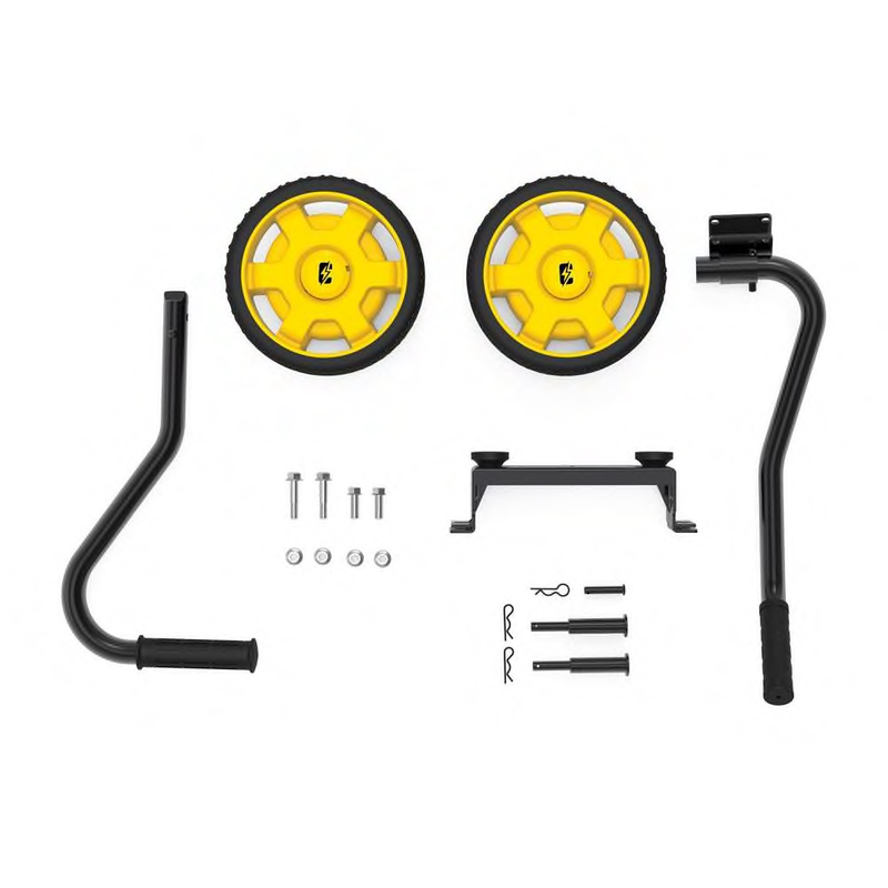 Portable Generator Wheel Kit Folding Handle Never Flat Tire Replacement Hardware