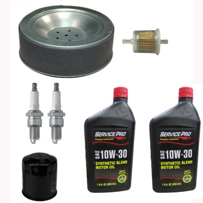 Filters w/ Spark Plugs & Oil Fits John Deere X724 X728 X729 X730 X734 X738