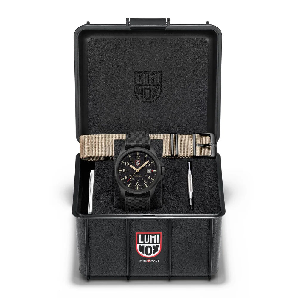 Pre-owned Luminox Atacama Field Watch Military Style Set Xl.1970.set 43mm Sapphire Glass