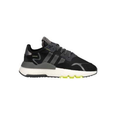 

Adidas Nite Jogger Молодежные кроссовки на шнуровке для мальчиков Размер 4 M Спортивная обувь EH0527, Black;grey, adidas Nite Jogger Lace Up Youth
