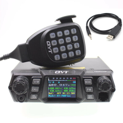 QYT KT-780PLUS UHF400-480MHz 75W Long Distance Car 2 Way Radio with USB Cable