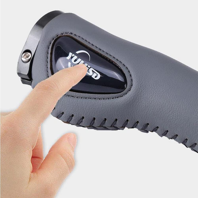 Silicone PU Leather Bicycle Handlebar Grips Sleeve Silicone Meat Ball Shock Grip