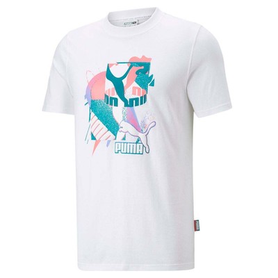 

Puma Fandom Graphic Crew Neck Футболка с коротким рукавом Мужские синие повседневные топы 53610802, Синий, Puma Fandom Graphic Crew Neck Short Sleeve TShirt