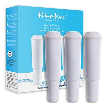 3-Pack PrimaPure Coffee Filter For Jura Capresso Clearyl White 64553