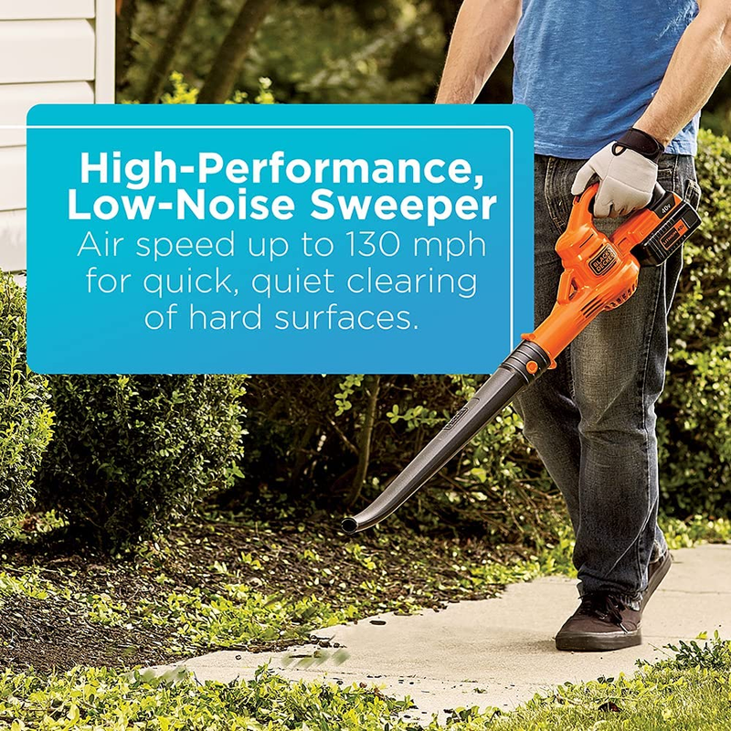 BLACK+DECKER 40V Max Cordless Sweeper & String Trimmer Combo Kit (LCC340C)