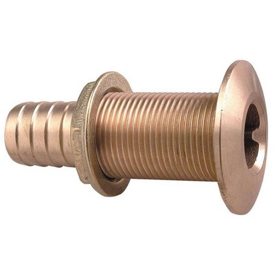 Perko 0350007DPP Thru-Hull Connection (Plain Bronze, Use with 1-1/4'' Hose)